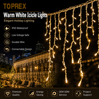 Guirlandes lumineuses LED vertes et violettes durables Topdecoration pour le printemps, Pâques, le jardin, les parterres de fleurs, l'aménagement paysager, les festivals, éclairage IP65