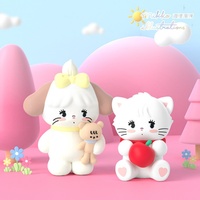 Caja Sorpresa Serie Mikko Qimeng, 8 Figuras de Animales Adorables de PVC de 6.5-8cm para Exhibición en Escritorio y Regalo para Niñas