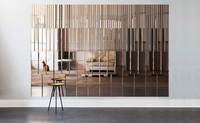 Miroir en verre de style moderne art déco de taille personnalisée 3mm 4mm 5mm de forme carrée pour la décoration de la maison colorée pour la chambre à coucher et la salle de bain