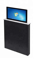 Système de conférence sans papier avec écran LCD ultra-fin, moniteur motorisé escamotable de 15,6 pouces pour ordinateur et projecteur
