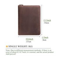 Pochette portefeuille en cuir A4 Logo personnalisé Padfolio avec porte-documents Boîte de poche Caractéristiques Composé de papier plastique
