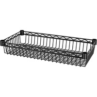 Chariot à roulettes à 4 niveaux en fil métallique noir avec paniers, chariot de rangement métallique réglable pour l'organisation des légumes de cuisine