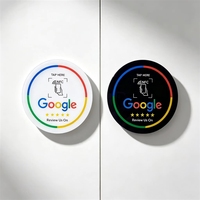 Carte de visite étanche avec contrôle d'accès Google Review, puce NTAG215, matériau acrylique, 13,56 MHz