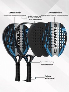 ไม้พายปาเดลคาร์บอนไฟเบอร์แบบ ODM พร้อมโลโก้สั่งทำพิเศษ แกน EVA สำหรับการสั่งซื้อจำนวนมากแบบขายส่ง - Product Image 4