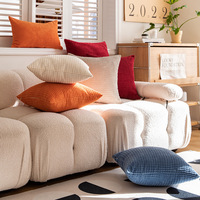 Funda de Almohada Decorativa de Felpa Suave con Diseño de Grano de Maíz, con Cierre Oculto, para Sofá, Cama, Hogar y Hotel