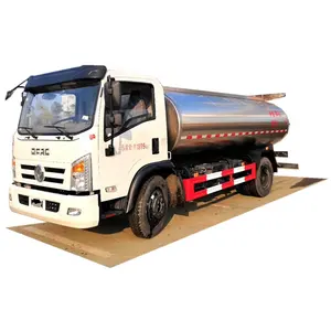 Dongfeng 8000 리터 4x2 6wheelers 배달 낙타 동물 염소 우유 전송기 유조선 펌프 트럭 저렴한 가격