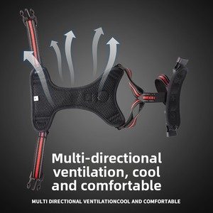 Harnais pour chien de style gilet 3D réglable en nylon réfléchissant avec sangle de traction dorsale et poitrine, lavable, fermeture à boucle, directement de l'usine - Product Image 4