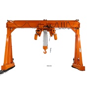 Pont roulant monopoutre 1T, portée 7,5-35m, palan à double vitesse avec rails pour atelier de mécanique