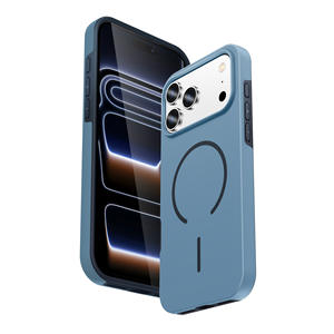 Funda para iPhone 17 Air, Delgada, con Tacto de Piel, Diseño de Bloques de Color, Protección Total Anti-Caídas - Product Image 6