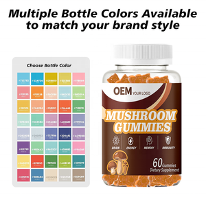 Emballage personnalisé en usine pour gummies aux champignons complexes – Plusieurs designs d'étiquettes, options bouteille + boîte et MOQ flexible pour les clients de marque - Product Image 6
