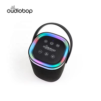 Haut-parleur portable ODM, haut-parleur karaoké sans fil 10W Bt5.3, lumière RGB, TWS, deux micros sans fil, rechargeable par Type-C, mini karaoké
