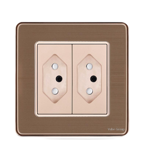 เต้ารับติดผนังแบบสัมผัส 3 ทาง 10A สำหรับแผงควบคุม PC ทนไฟมาตรฐานบราซิล - Product Image 4