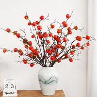 Vente en gros de fruits artificiels en mousse de kaki de 80 cm, aspect réaliste, pour la décoration de la maison, Halloween, Noël, Thanksgiving - Haute qualité