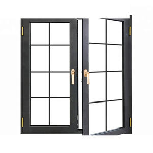 Fenêtre en aluminium à rupture de pont thermique, design moderne, personnalisable en usine, à bas <span class=keywords><strong>prix</strong></span>, anti-chute horizontale, à ouverture battante, avec isolation phonique - Product Image 1