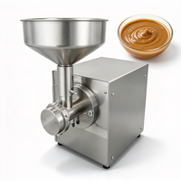 Machine commerciale en acier inoxydable pour la fabrication de beurre de cacahuète 80 kg/h, broyeur de pâte de sésame et de noix, moulin colloïdal pour magasins alimentaires et restaurants