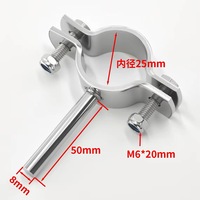 Collier de serrage sanitaire en acier inoxydable pour tuyau, tige ronde massive forgée