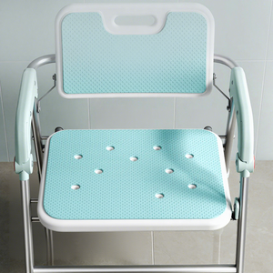 KS Bathroom <b>Shower</b> <b>Chair</b> Aluminum Alloy 200kg Capacity One-click Foldable For Elderly Pregnant Women - Product Image 2