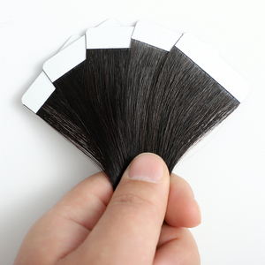 Extensioni per <span class=keywords><strong>capelli</strong></span> con nastro adesivo di alta qualità, senza cuciture, nere, a doppia trama, con punte piene e spesse, in <span class=keywords><strong>capelli</strong></span> vergini grezzi vietnamiti - Product Image 4