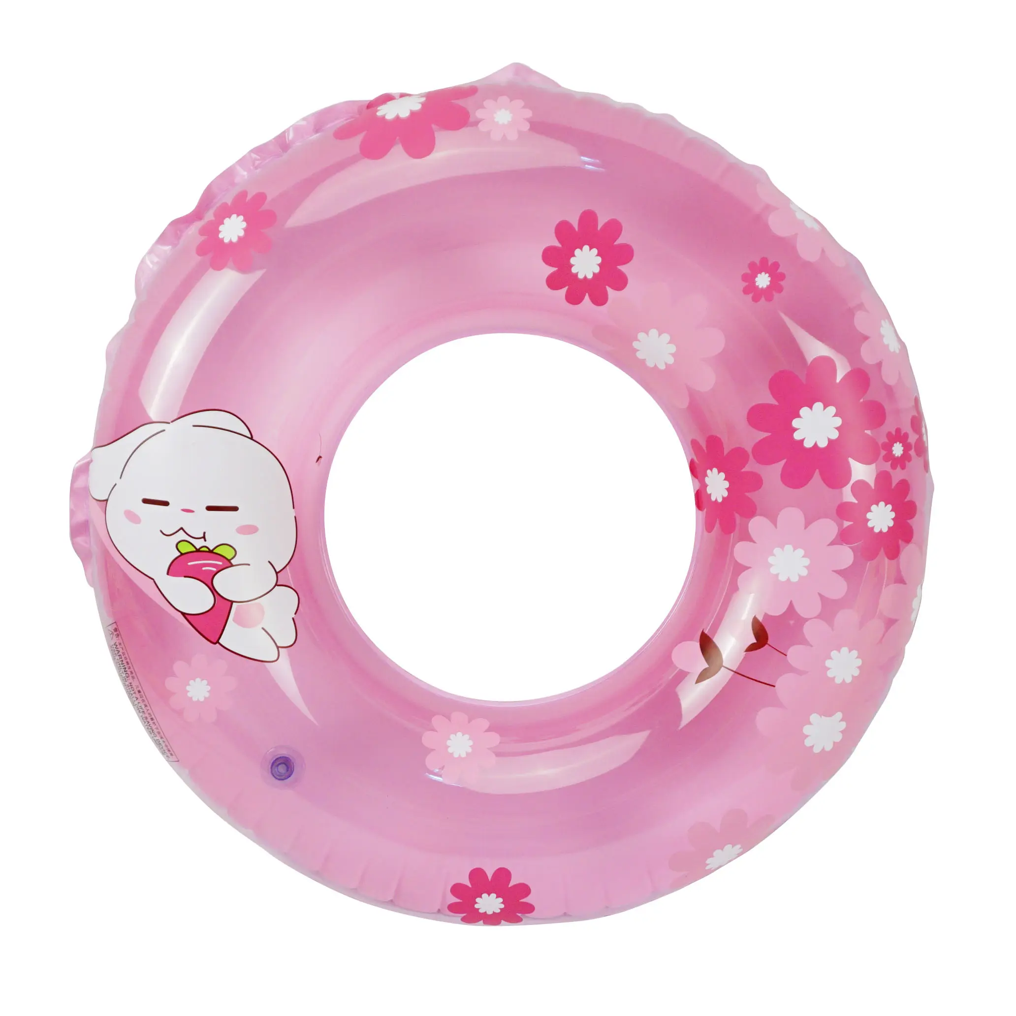 Customize swimming tube circle ring Cute rabbit swimming float Inflatable ring for pool party