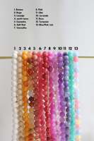 Collier en perles de pierres précieuses colorées faites à la main en gros pour femmes, collier de perles en pierre naturelle, bijoux minimalistes d'été, cadeaux