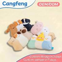 Juego de Cojines de Peluche con Forma de Gato, Perro, Pájaro y Oveja, Personalizados OEM para el Hogar, Sofá o Regalo, Venta al Por Mayor de Fábrica