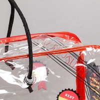 Sac d'emballage anti-poussière de stockage de couette de Textile de maison de luxe avec fermeture à glissière sacs de rangement de grande couverture en PVC Transparent personnalisé