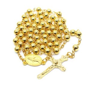 <span class=keywords><strong>Collana</strong></span> <span class=keywords><strong>Rosario</strong></span> Vintage Bicolore <span class=keywords><strong>Oro</strong></span> e Argento con Perline <span class=keywords><strong>in</strong></span> Rame da 6mm e Croce - Accessori all'Ingrosso per E-commerce Transfrontaliero - Product Image 6