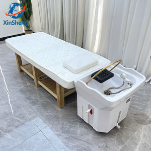 Kopf Spa Bett Wasser therapie Shampoo Bett <span class=keywords><strong>Thai</strong></span> beleuchtet <span class=keywords><strong>Massage</strong></span> Shampoo Bett Haar Wasser Spa mit Wasser zirkulation und Dampf garer - Product Image 5