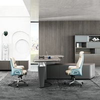 Chaise de bureau exécutive moderne en similicuir et maille, fauteuil inclinable ergonomique pour ordinateur, réglable en hauteur, en bois massif, pour atelier et bureau à domicile