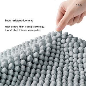 Alfombrilla de barro para puerta de perro y gato de microfibra de alta calidad, alfombrillas de cama de chenilla antideslizantes con fondo de goma, suave y cómodo - Product Image 4