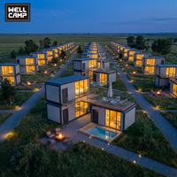 Hôtel-Complexe de villégiature WELLCAMP, maison-capsule modulaire de luxe, maison d'hôtes préfabriquée moderne à deux étages, pod de glamping préfabriqué
