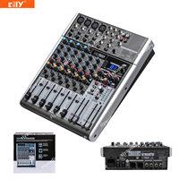 X1204USB 12-Kanal 2/2-Bus Mischpult 24-Bit Multi-FX Prozessor Multi-Eingangsquellen-Matrix 48V Phantomspeisung mit Stereo USB/Audio-Schnittstelle