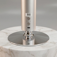 Diffuseur de parfum de sol en alliage d'aluminium doré de luxe, commande par application, éclairage LED, USB/Type-C, batterie 100 ml, grand format pour hôtel, 1 an