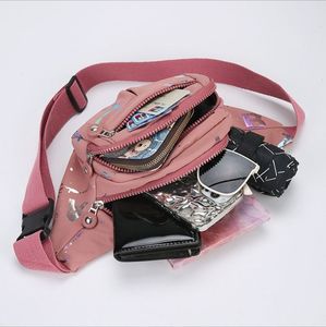 Bolsa de Cintura Unissex Portátil Impermeável com Zíper para Viagem, Padrão de Letras, para Caminhada e Esportes Femininos - Product Image 3