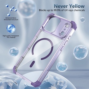 <span class=keywords><strong>Cover</strong></span> Trasparente Anti-Ingiallimento per <span class=keywords><strong>iPhone</strong></span> 17 <span class=keywords><strong>Pro</strong></span> <span class=keywords><strong>Max</strong></span>, 17 <span class=keywords><strong>Pro</strong></span>, 17 Air, 15, 14, <span class=keywords><strong>13</strong></span>, 12 - Custodia Magnetica Antiurto in TPU Cristallino - Product Image 5