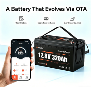 Enlzh 12.8V320AH Lithium Ion <b>Battery</b> Pack for Solar Energy Storage BMS 4000 Cycles -4F 131F Operating Temp - Product Image 2