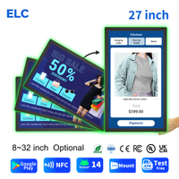 Pantalla Interactiva WA2789T de 27 Pulgadas RK3276S, 97% SRGB, Cámara de 8MP, Cuatro Micrófonos, LED de Borde, NFC, Montaje en Pared, Pantalla Comercial