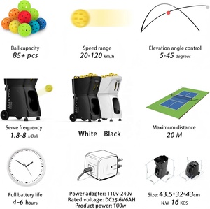 Máquina Lanzapelotas de Pádel Multifuncional, Máquina Automática de Servicio para Entrenamiento de Tenis y Pickleball - Product Image 5