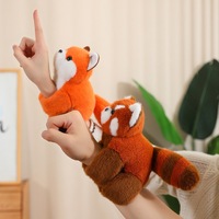 Cadeaux de noël personnalisé en peluche peluche Animal de la forêt main clap Bracelet Pat ceinture gifle renard Panda Capybara raton laveur singe Bracelet