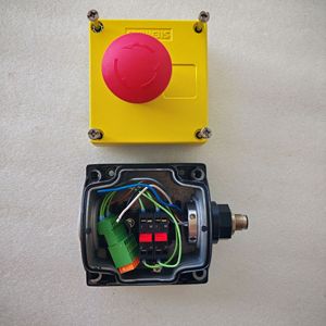 Boîtier de commande d'arrêt d'urgence Siemens 3SU1851-0AA00-0AB2 24V, interrupteur de sécurité industriel - Product Image 2