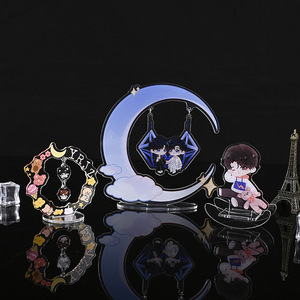 High Quality Promotional Keychains & Carabiners Printing Cartoon Anime Acrylic Swing Various Styles