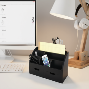 Organisateur de courrier JGWOOD DESIGNS, rangement de bureau rectangulaire en plastique avec tiroirs pour usage professionnel - Product Image 2