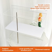 Boîte de présentation en acrylique transparente de 5 mm d'épaisseur, forme unique, pour modèles de jouets de collection, rangement de voitures, autocollants recyclables, impression UV
