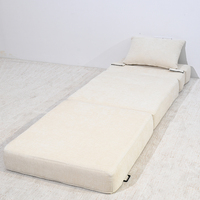 Canapé-lit modulaire compressible, chaise pliable Pop-in-a-Box, mobilier de villa avec housse amovible