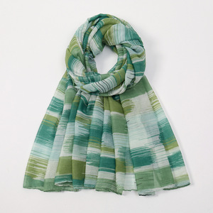 Nouveau Hijab en <span class=keywords><strong>Jersey</strong></span> <span class=keywords><strong>Voile</strong></span> Tendance <span class=keywords><strong>Premium</strong></span> pour Femme, Écharpe Longue à Large Bord Effet Dégradé Brossé, Châle de Protection Solaire Extérieur en Polyester - Product Image 5