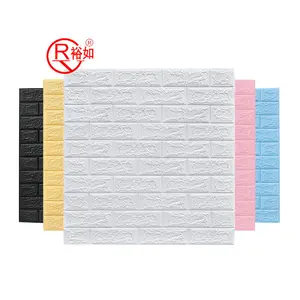 China barato 70*77cm xpe espuma 3d papel de parede diy decoração de parede tijolo adesivo de parede