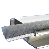 Bande de joint d'étanchéité auto-adhésive en plastique industriel insonorisante pour portes et fenêtres, avec brosse, pour la maison