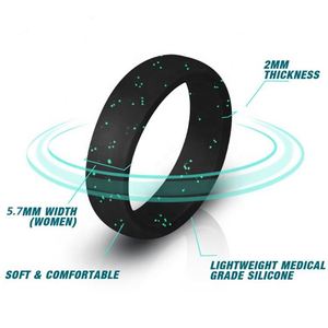 Anillo de Silicona Masónico Dorado Personalizado, Pequeño, Encantador y Popular, para Compromiso o Boda, Anillo Deportivo - Product Image 3