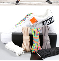 Lacets ronds en polyester tressés multicolores durables pour chaussures et cordons de vêtements – Vente en gros usine