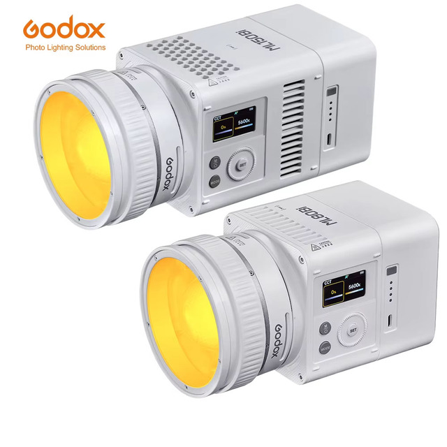 Godox ML80Bi ML150Bi Bi-Color LED Video Light 2800K-6500K CRI 96+ High Output Portable DC14.4V Camera Lighting Photography Vlog